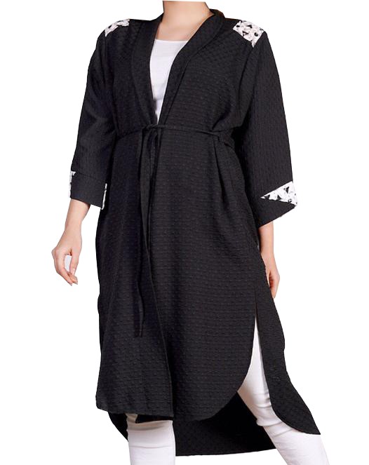 مانتو کرپ پفکی پشت پاپیون